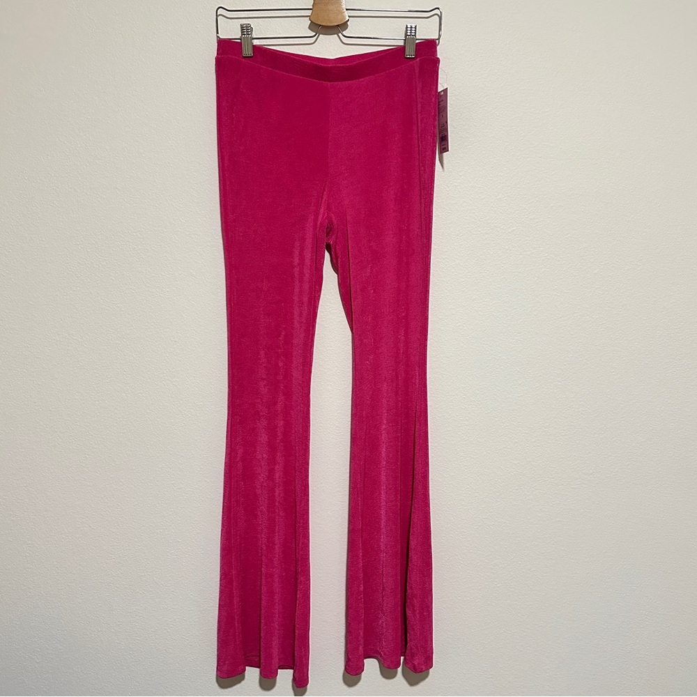 Wild Fable Barbie Pink Shimmer Flared Leg Pull-On Pants / Leggings Size S
